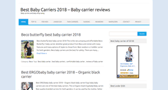 Desktop Screenshot of bestbabycarriersguide.com