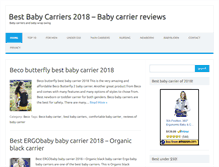 Tablet Screenshot of bestbabycarriersguide.com